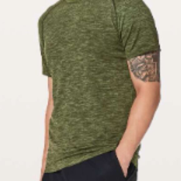 (6001) LULULEMON MENS Metal Vent Tech Short Sleeve Sz L - Picture 1 of 12